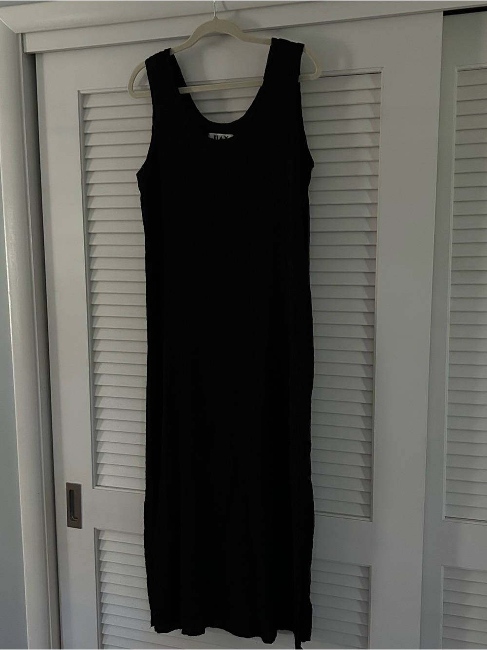 Flax Black Sleeveless Maxi Dress